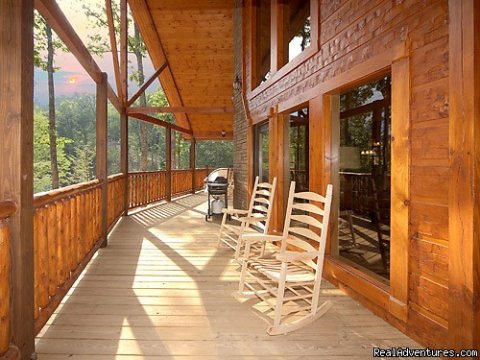 Large Decks with views of the Smokies