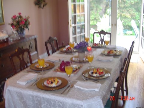 Breakfast table