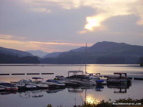 Sunset at the marina