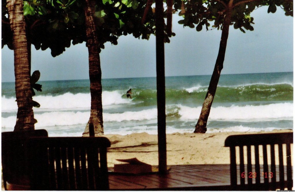 Oceanfront  Vacation Rental View from the Deck | Oceanfront Playa Grande Vacation Rental Costa Rica | Image #3/8 | 