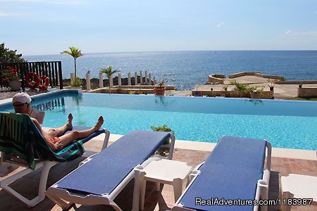 Poolside View of the ocean