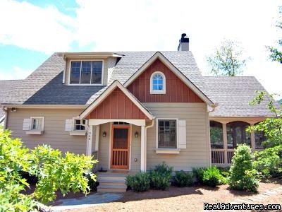 Mountain Vista Front of House in Big Canoe | Mountain Vista Home Rental in Big Canoe Resort | Big Canoe, Georgia  | Vacation Rentals | Image #1/15 | 