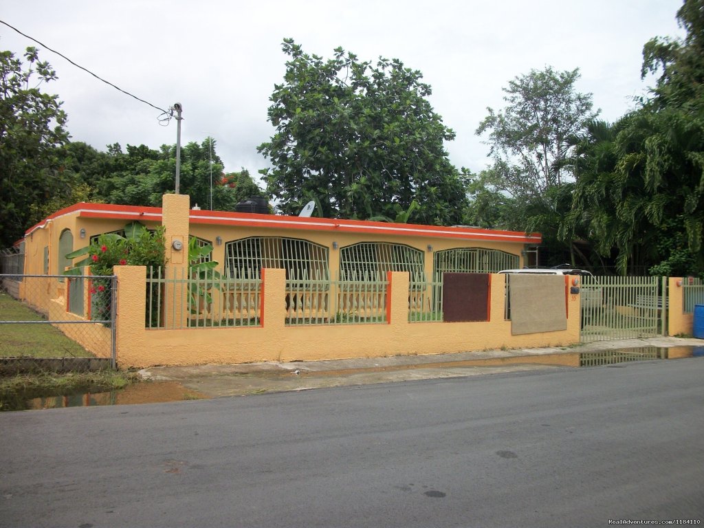 Front Of The House | Tropical Beach Rental Home Steps From The Beach | Image #2/15 | 