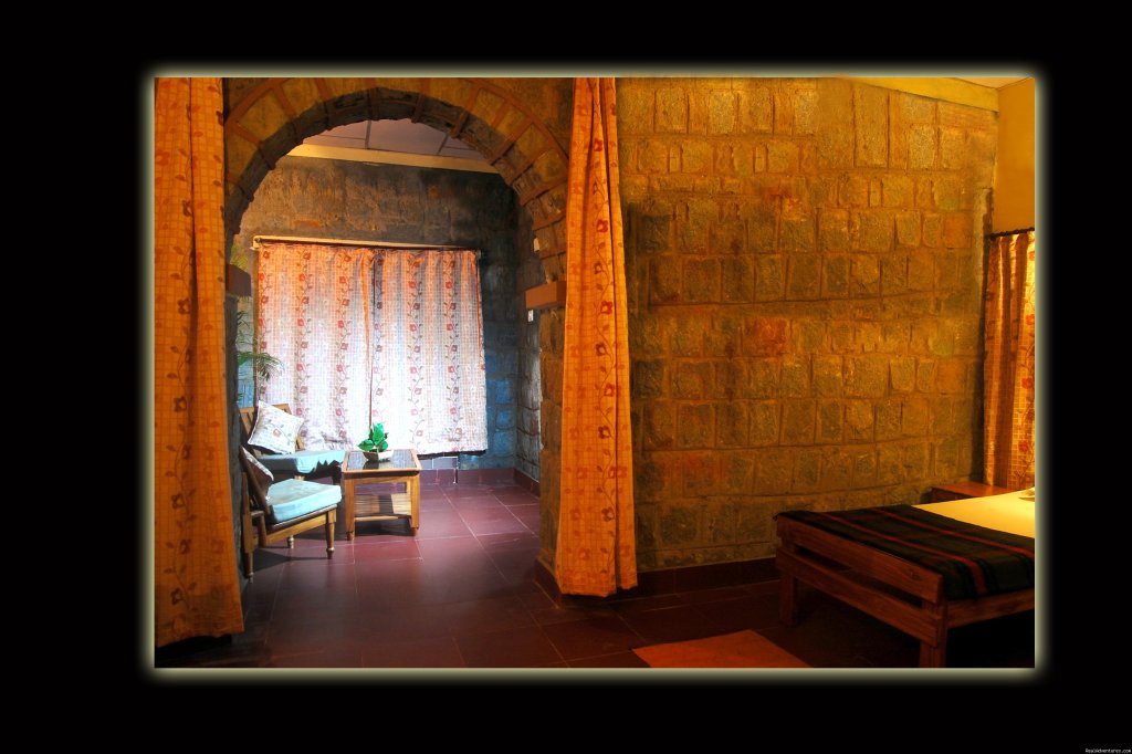 sitout area in cottage | Mogli wildlife resort, Kanha and Bandhavgarh,India | Image #7/17 | 