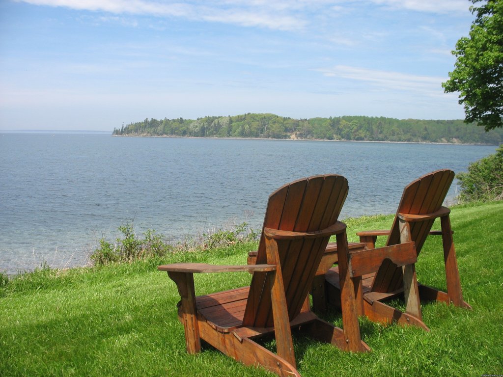 Frenchman Bay from the lawn at Saltair Inn | Romantic Bar Harbor Waterfront B & B | Bar Harbor, Maine  | Bed & Breakfasts | Image #1/3 | 