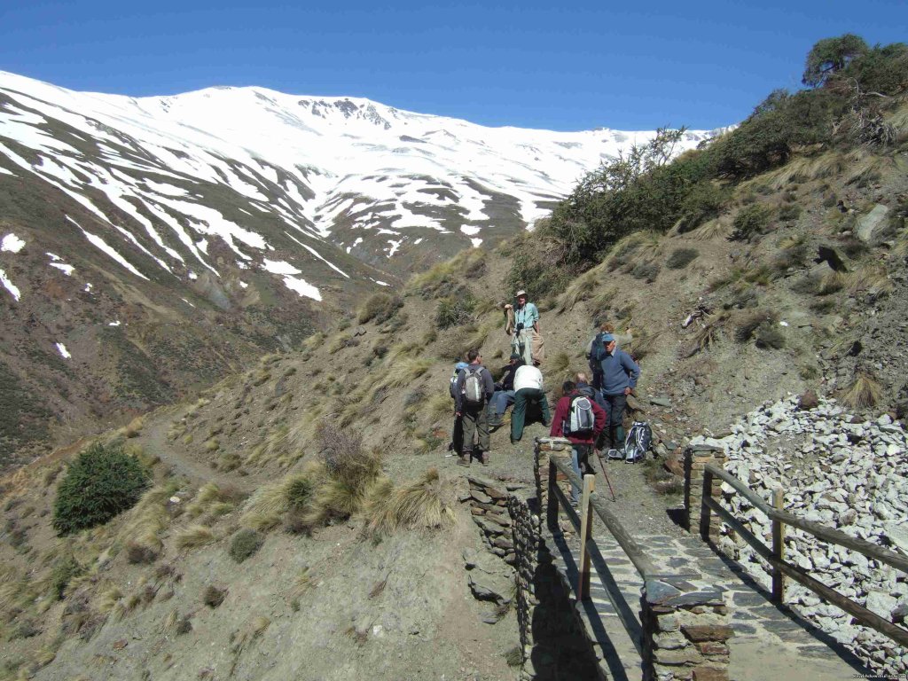 Group On Roman Bridge In La Taha | Stunning Walking Holidays In Spain | Image #6/9 | 