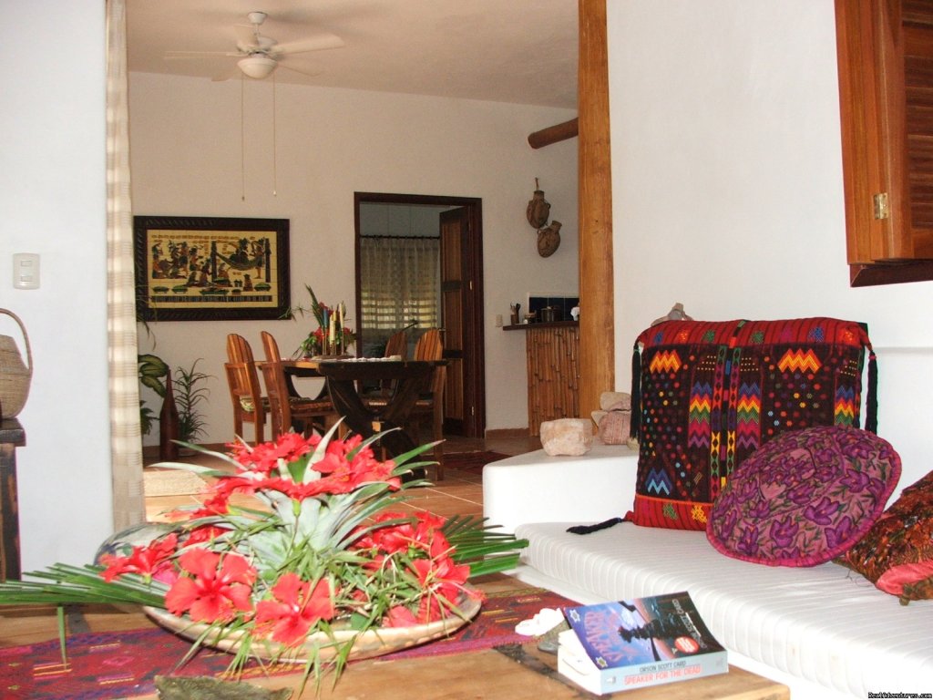 From Living Room | Romantic Tropical Getaway,Casa Estrella de Bacalar | Image #4/18 | 