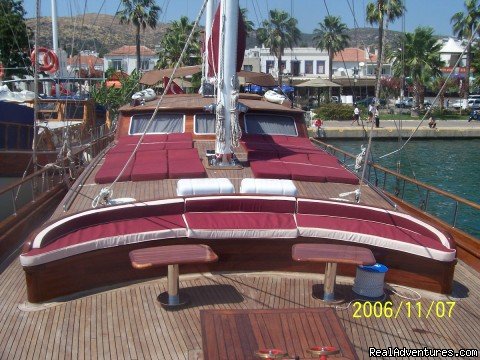 Front Sitting Area | Sailing In Mediterranean With Medsail Holidays | Image #5/18 | 