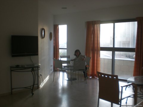 living room with sea view 