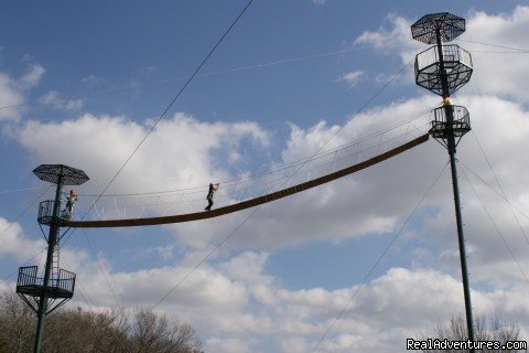 Sky bridge at WIRED | Zip Line Adventures in Canton, Texas | Image #2/4 | 