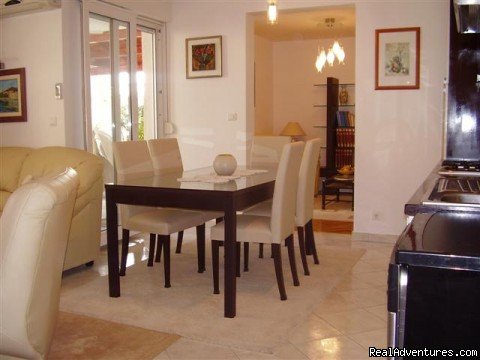 Dining area in the apartment