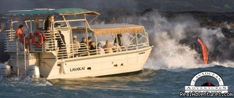 Lava Boats - LavaKai at Hawaii Volcano Kilauea | Hawaii Volcano Tour by boat  to view active lava | Image #2/3 | 