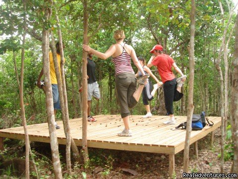 Morning exercises on the Ridge above Mango Beach Inn | Mango Beach Inn, Adventure Lodge | Image #3/26 | 