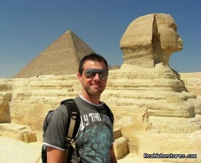 In front of the Great Sphinx Giza Egypt | Day Trip To Cairo Pyramids from Hurghada by flight | Hurghada, Egypt | Sight-Seeing Tours | Image #1/3 | 