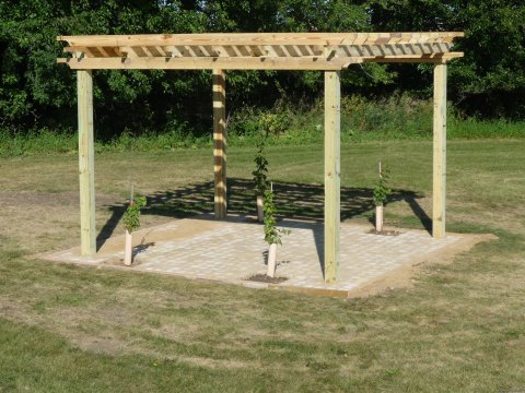 Have morning coffee on the pergola