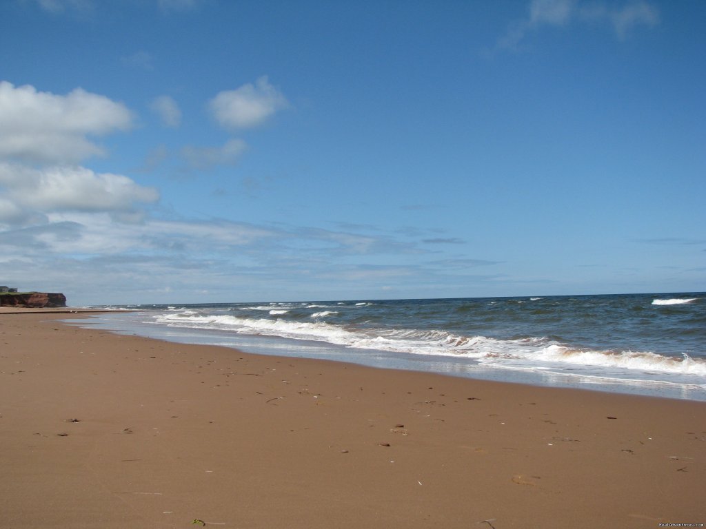 Cousin's Shore beach looking west. | Emerald Isle Beach House | Image #3/4 | 