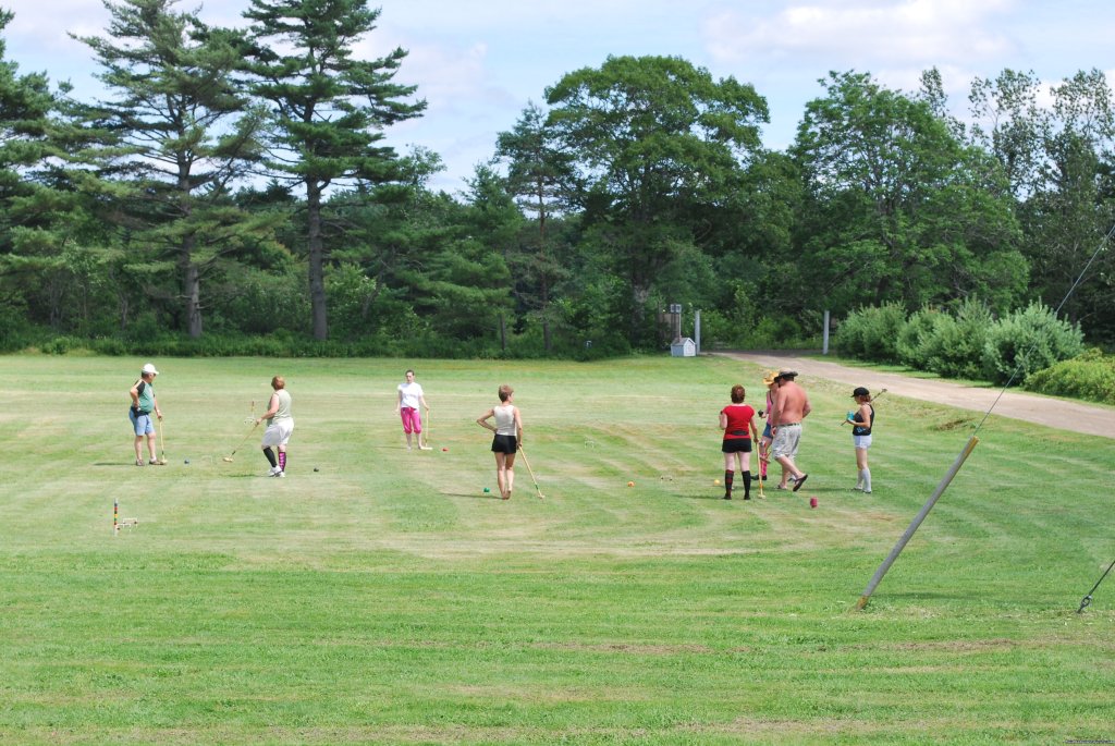 Croquet Game | Clyde Farm Campground | Clyde River, Nova Scotia  | Campgrounds & RV Parks | Image #1/5 | 