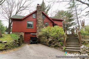 Wooded Log Cabins at Birchcliff Resort