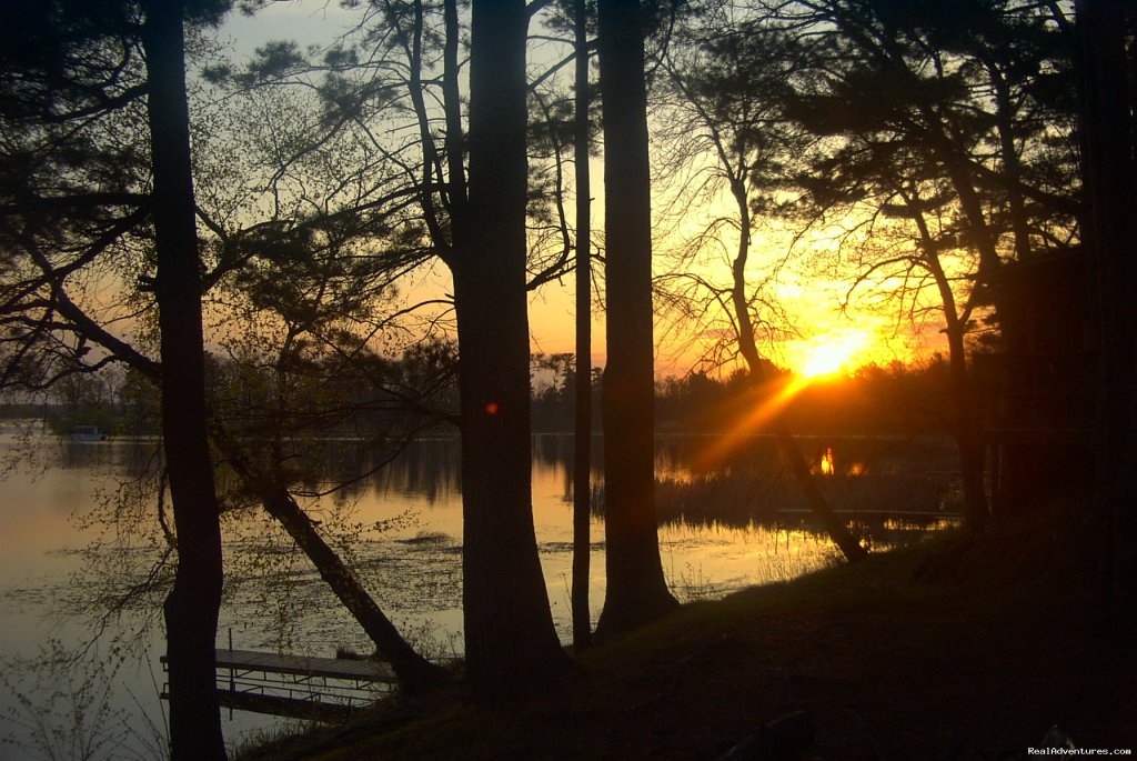 Sunrise at Home #1 | Birchwood Beach Resort & Campground | Frederic, Wisconsin  | Vacation Rentals | Image #1/3 | 