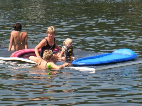 Water Mats in the Lake