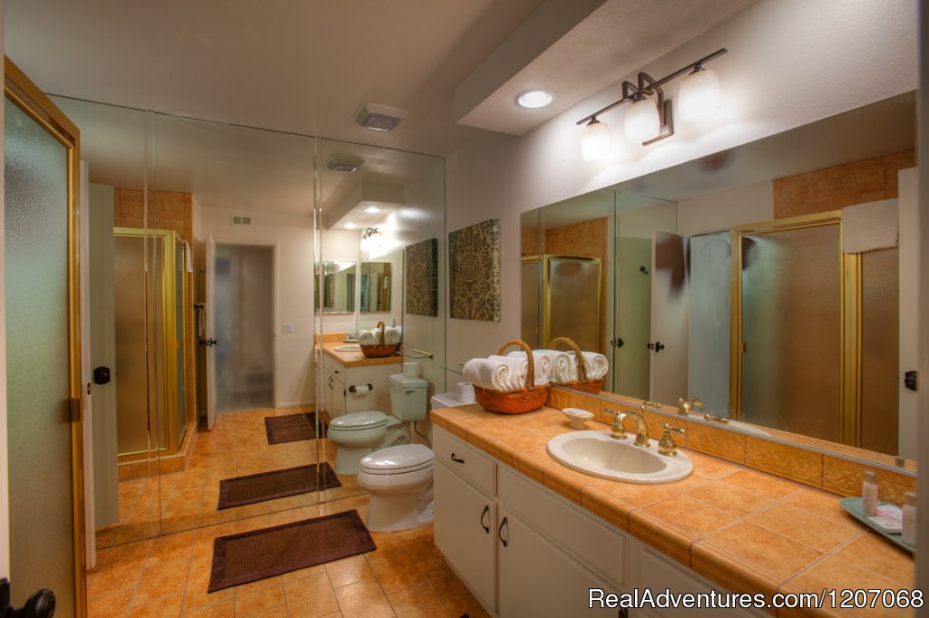 Spacious Guest Bath | Sunshine & Seclusion In Palm Springs Tot3100 | Image #7/8 | 