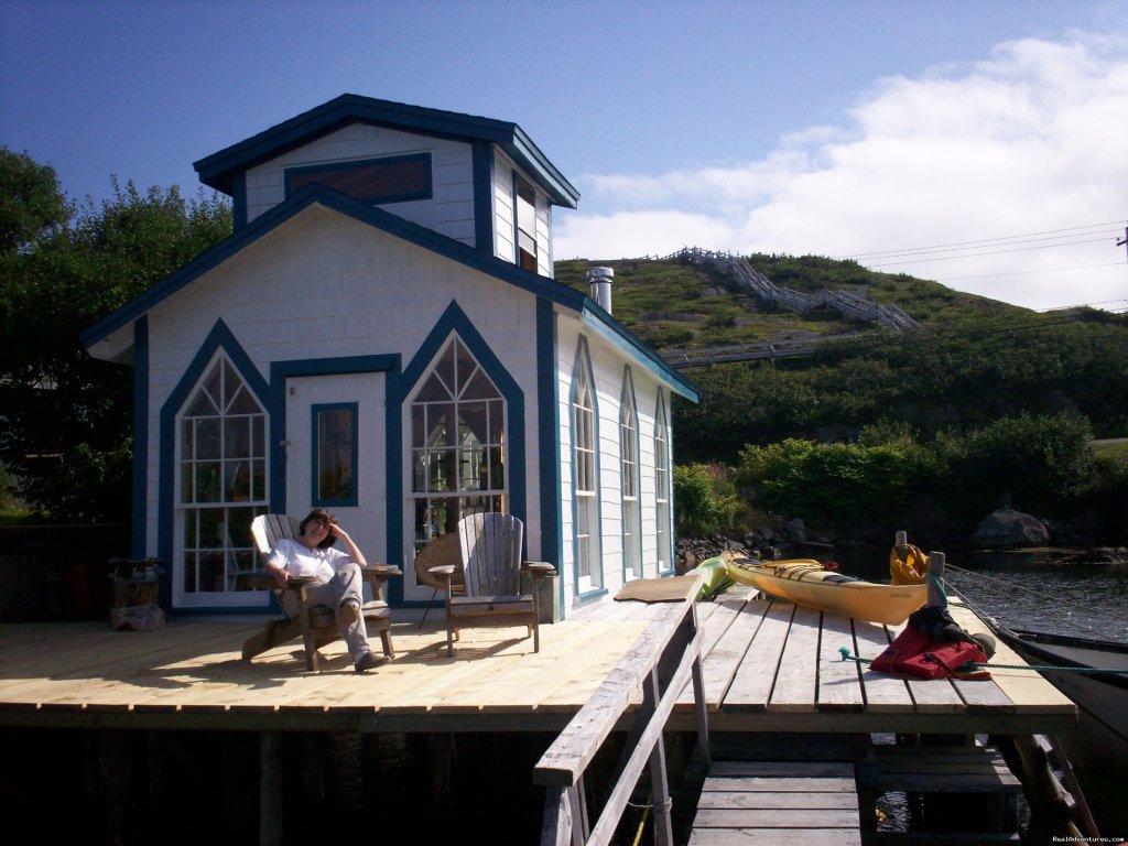 Lounging On The Wharf Head. | Burgeo Haven Inn on the Sea Bed & Breakfast | Image #2/16 | 