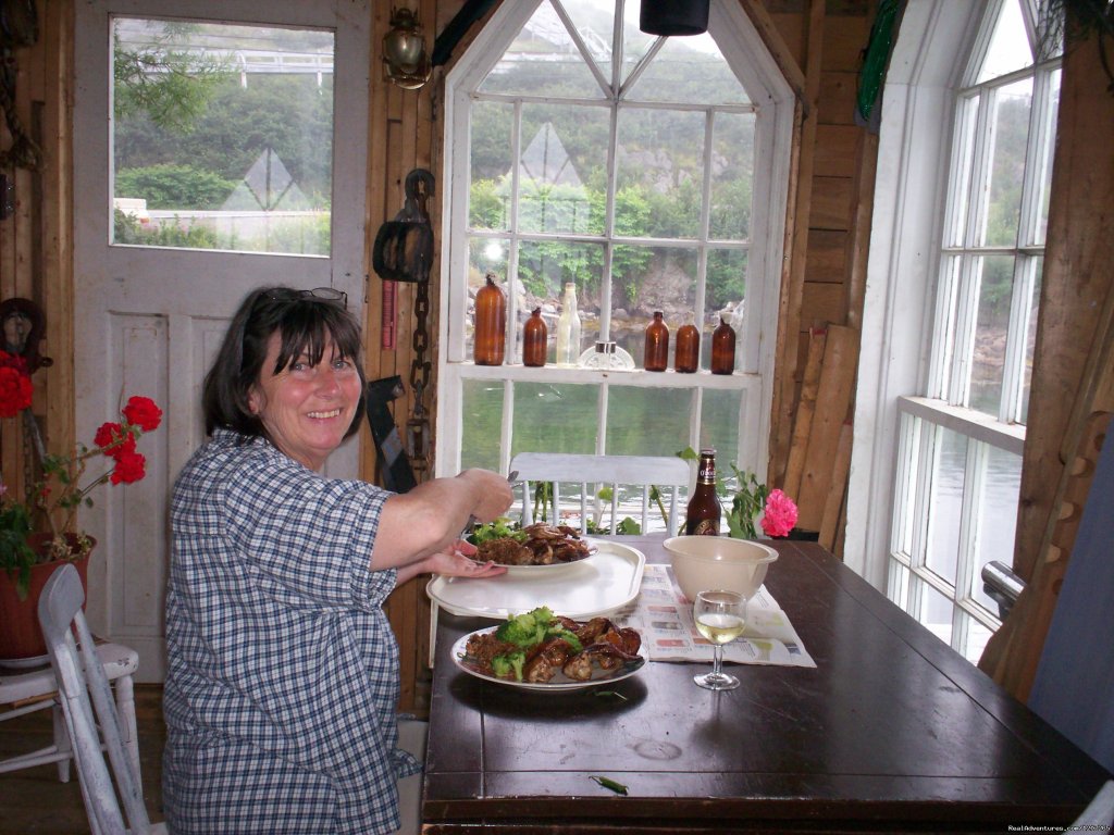 Dinner is being served | Burgeo Haven Inn on the Sea Bed & Breakfast | Image #6/16 | 