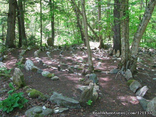 Meditative labyrinth | The Woods Lodge, a Great Getaway any size Group | Image #3/6 | 