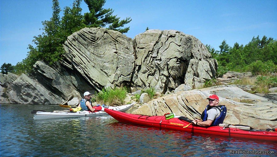 Georgian Bay Kayak Interesting Rocks | Georgian Bay 30,000 Island Kayak Adventures | Image #2/25 | 