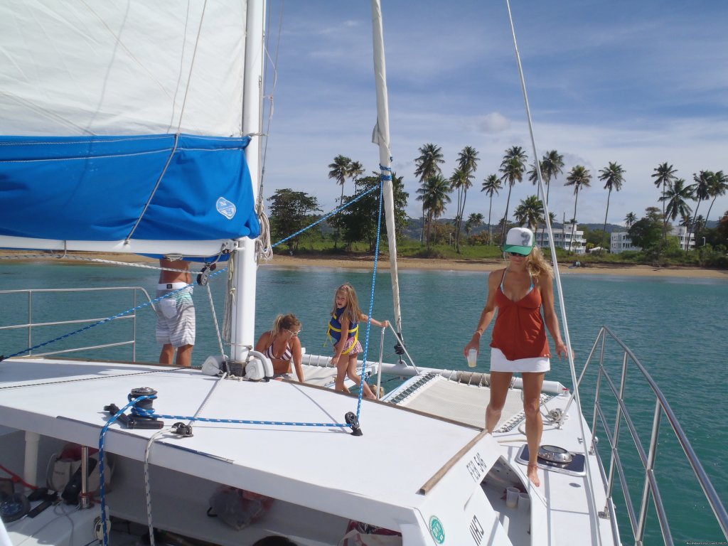 Looking back at the beach | Sail, snorkel, shine, relax aboard the Katarina | Image #5/10 | 