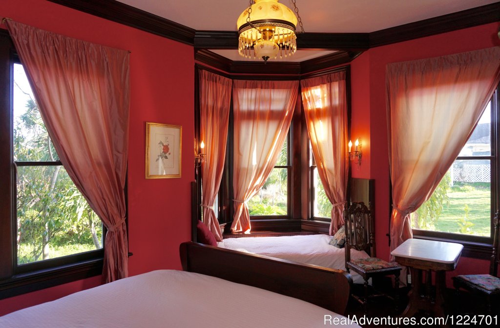 Rose Room, bike friendly! | Historic Mendocino Coast Retreat Weller House Inn | Image #5/5 | 