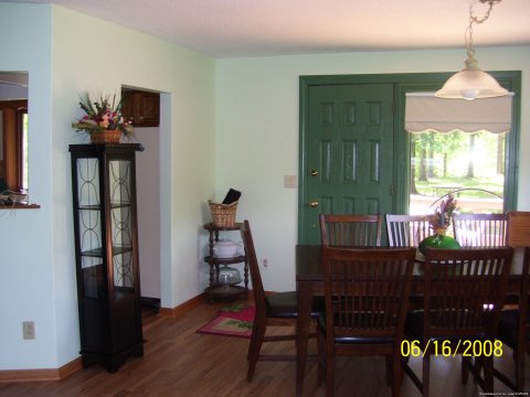 Dining area South entrance to house