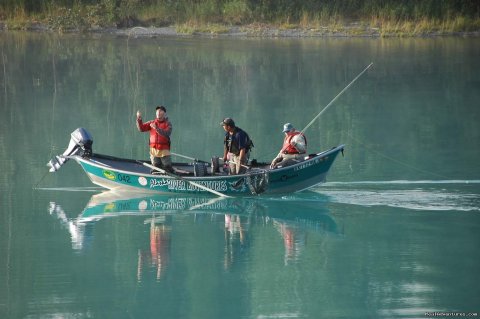 Drift boat fishing 