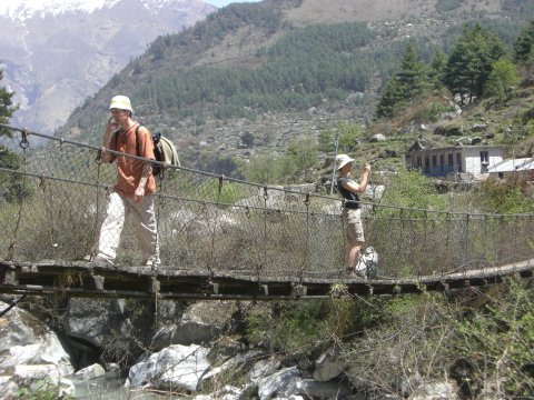 Bridge over Kaligandaki River, Kalopani