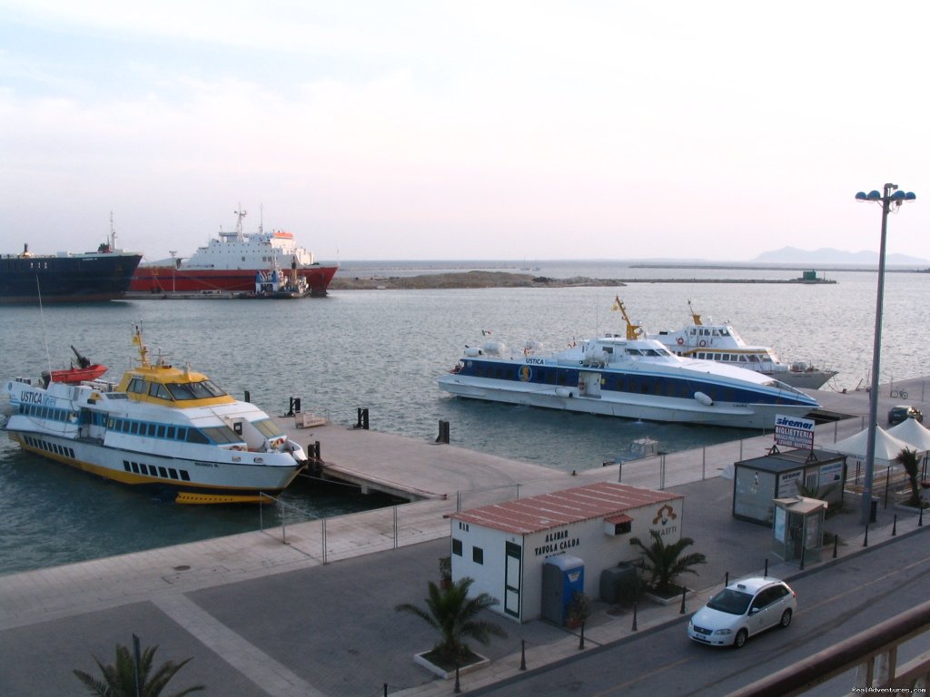 Sea view from balcony | B&B Belveliero Trapani harbour/old town | Image #5/21 | 