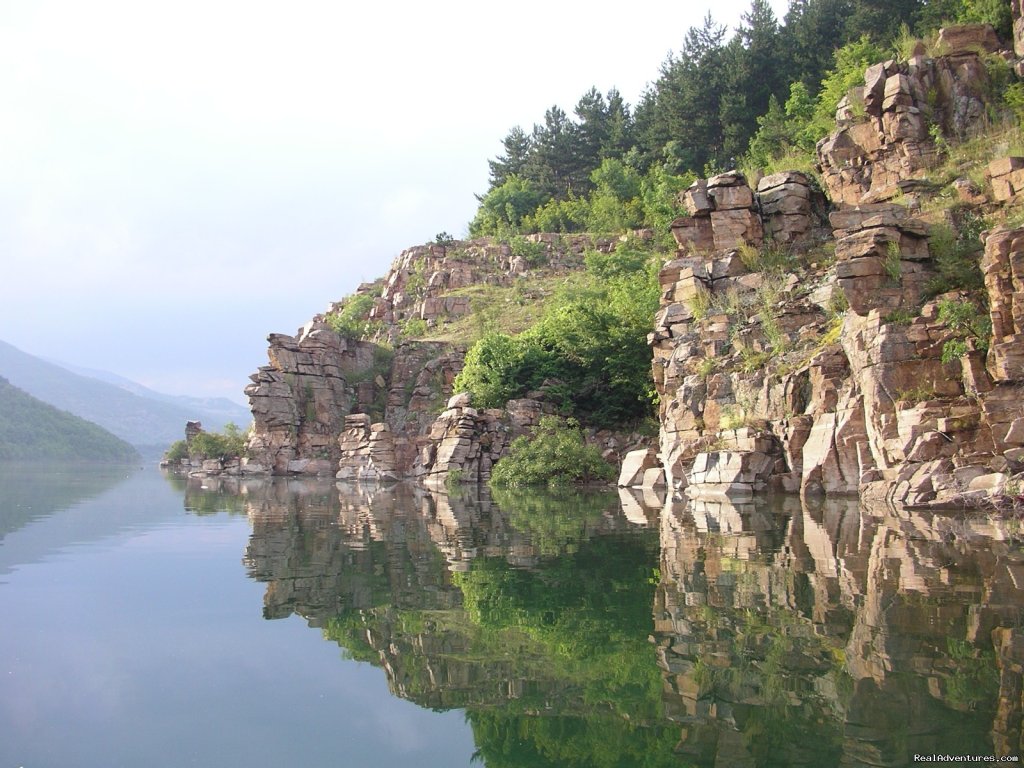 Awesome Rocks For Jumping Into The Clear Water Of The Lake | 3 days water trip Canoeing & Camping Kardjali Lake | Image #8/16 | 