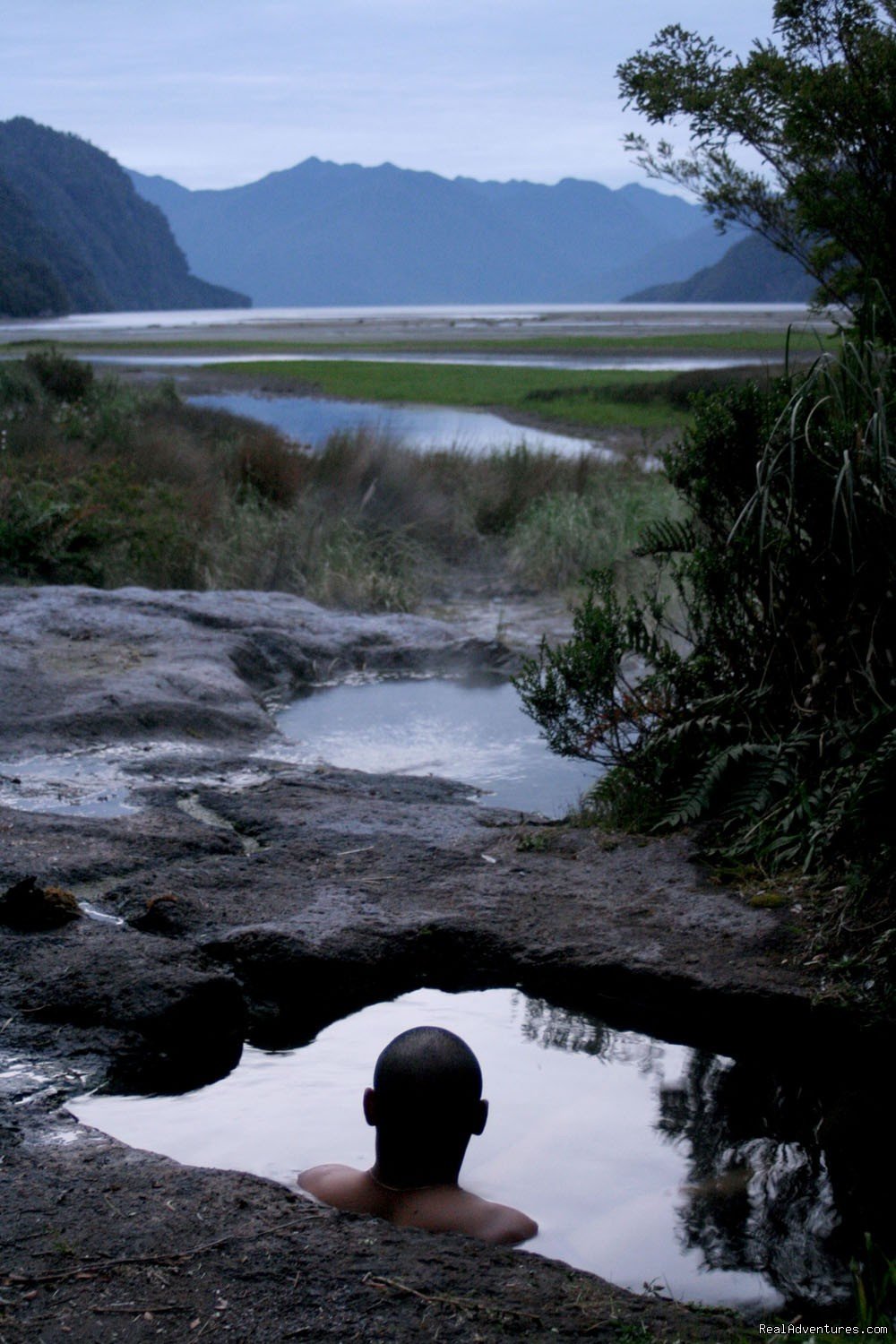 Cahuelmo Natural hot spring | kayaking  Pumalin Park  Andean fjords Patagonia | Image #2/4 | 