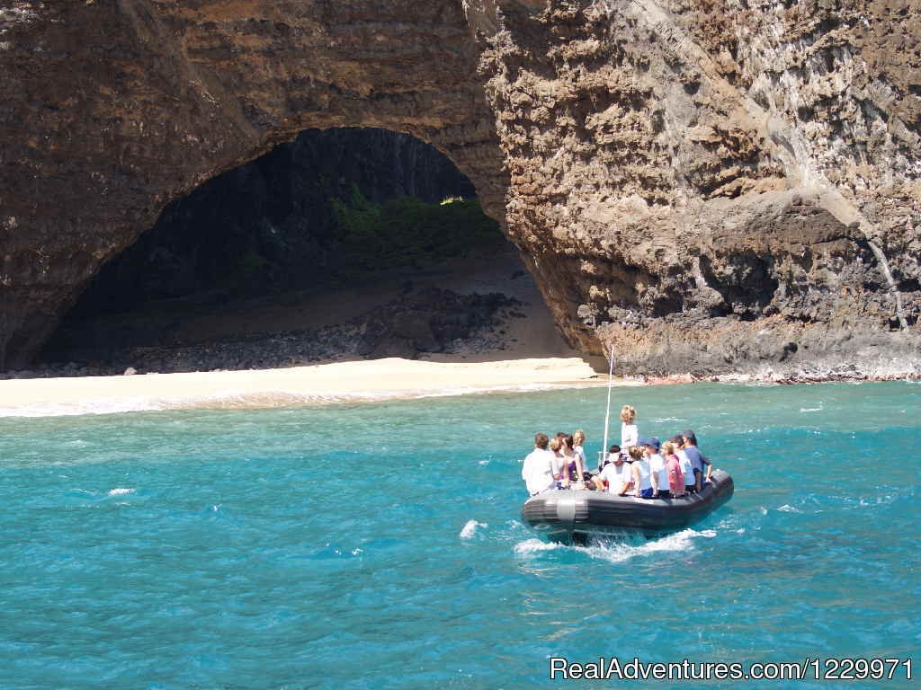 Honopu Beach on Na Pali Coast Kauai | Kauai Sea Tours Na Pali Coast Adventures | Eleele, Hawaii  | Sight-Seeing Tours | Image #1/11 | 