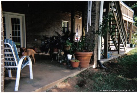 Outside sitting area