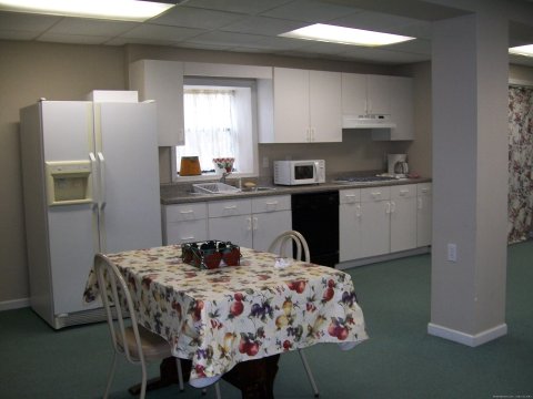 Hostel kitchen area