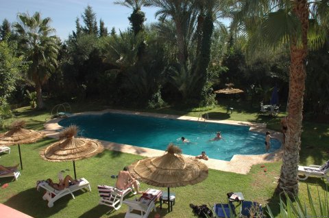 garden pool view