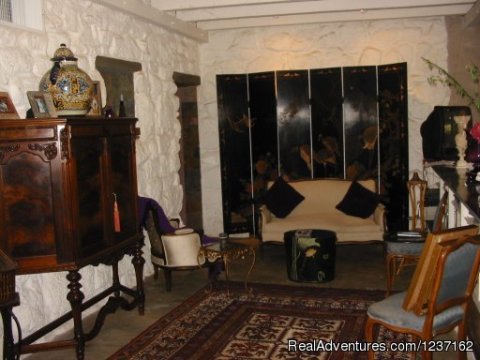 Lower Living Room & Library