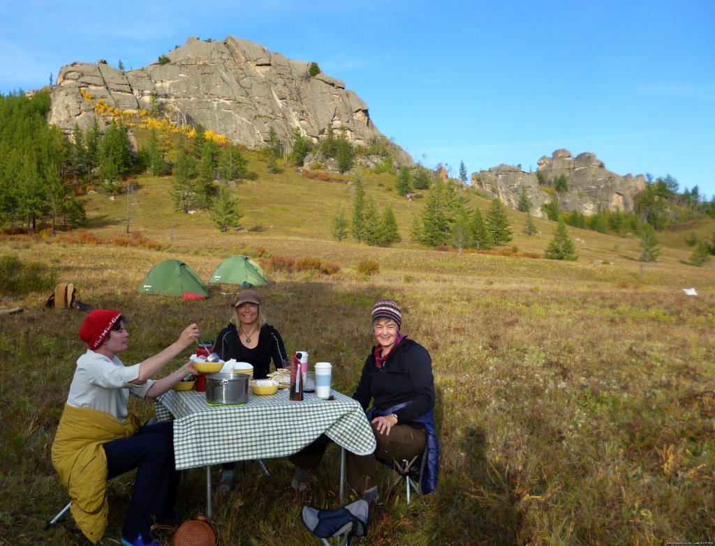 Stone Horse Expeditions & Travel, Dinner Table | Mongolia Horseback Riding Tours  With Stone Horse | Image #19/26 | 