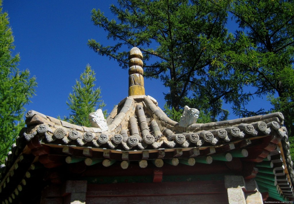 At the Gunjiin Temple | Mongolia Horseback Riding Tours  With Stone Horse | Image #11/26 | 