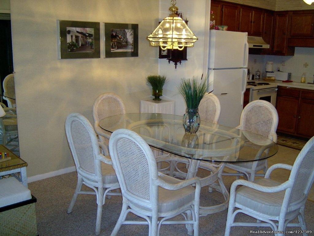 Dining table seats 6 | OCEAN RESORT w/Largest Pool On Island On Beach | Image #5/16 | 