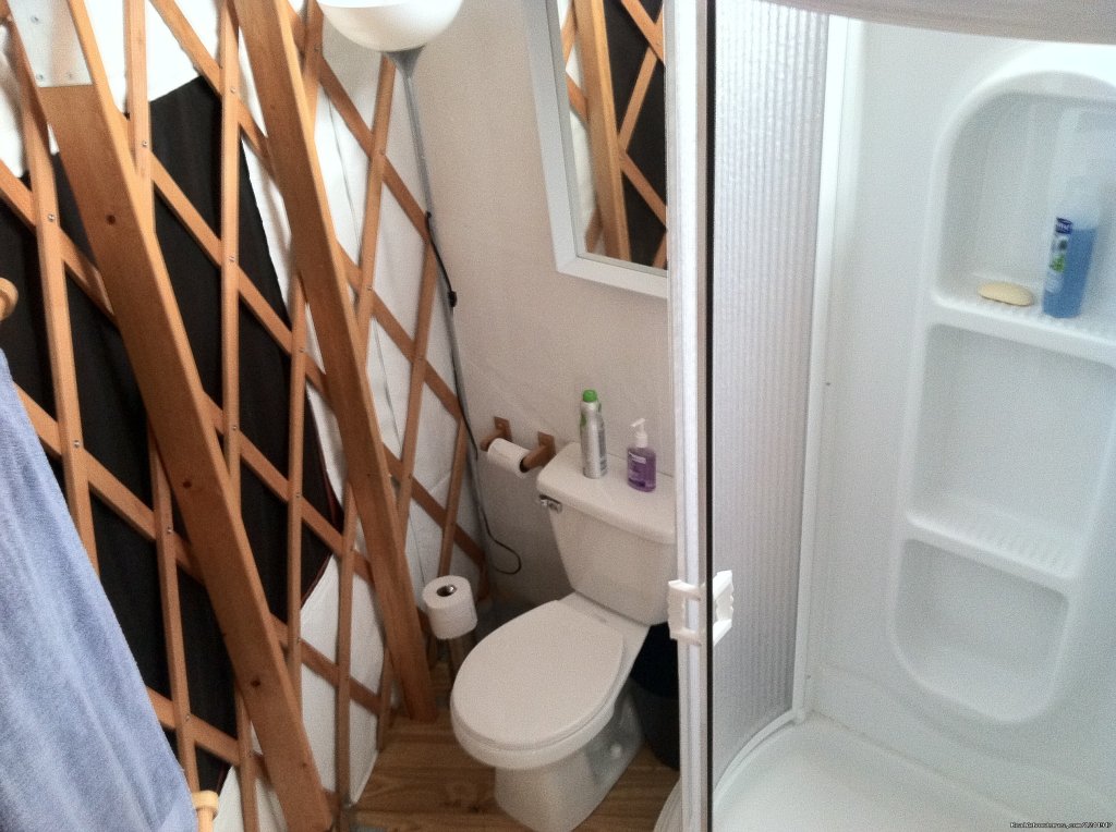 Bathroom | Yurt for Rent- Private Nature Retreat | Image #4/12 | 