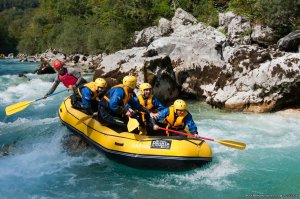 Rafting on Soca river