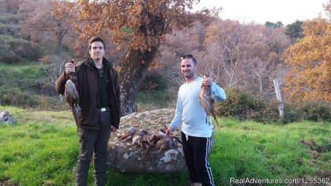 Hunting day at the private reserve in Tuscany