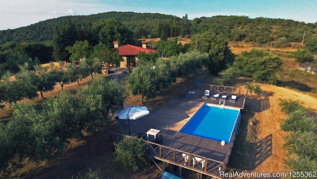 Pool of the farmhouse Le Corniole inside the hunting reserve | Hunting in Tuscany 'Riserva di Caccia Le Corniole' | Image #19/26 | 