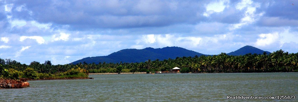 View of Ezhimala Hills from Kavvayi Backwaters | Top luxury resort in Ezhimala, Kerala, India | Image #9/19 | 